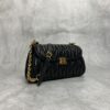 sy_no_2A15DFC0E167BD6A387E9E8375450003_2 Black Matelassé Flap Shoulder / Crossbody Bag