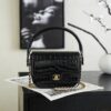 sy_no_2A8F92884B608037BCC46834D357CC50_0 Crocodile-Embossed Calfskin Top-Handle Bag