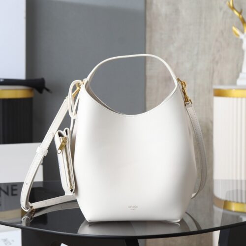 Hobo Small Shoulder Bag – Natural Calfskin