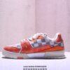 Louis Vuitton LV Trainer Orange & Damier Retro Sneakers