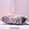Louis Vuitton LV Trainer Orange & Damier Retro Sneakers