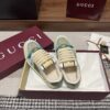 sy_no_2B9C996F323CE37BEBF24CCE1D52556B_3 Gucci Screener GG Canvas & Beige Suede Sneaker with Blue Wash Accent