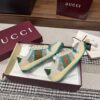 sy_no_2B9C996F323CE37BEBF24CCE1D52556B_4 Gucci Screener GG Canvas & Beige Suede Sneaker with Blue Wash Accent