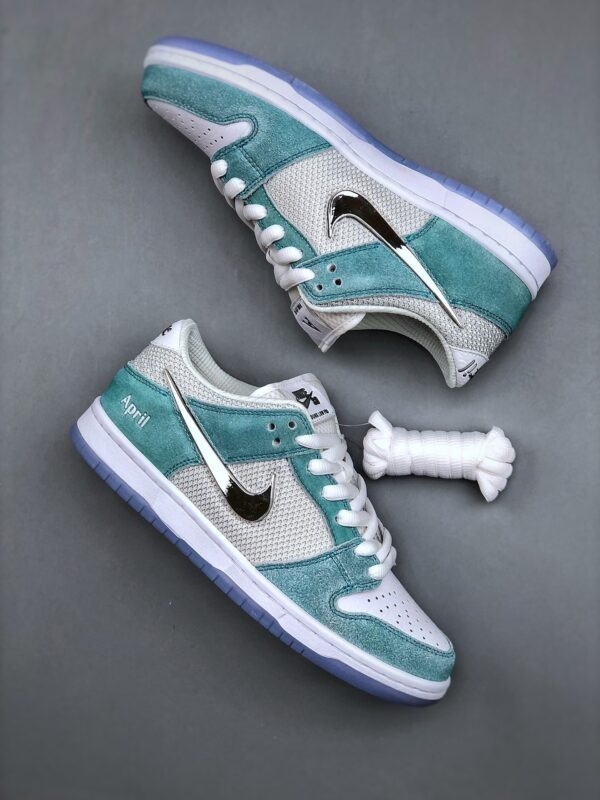 April Skateboards x Nike SB Dunk Low Pro – Mint Green / Silver