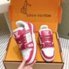 sy_no_2CAEC5C7C3039B2C722C2F8DA1AD29F5_2 Louis Vuitton LV Trainer Maxi / LV Skate White, Raspberry Red & Rose Pink Sneakers