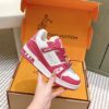 sy_no_2CAEC5C7C3039B2C722C2F8DA1AD29F5_4 Louis Vuitton LV Trainer Maxi / LV Skate White, Raspberry Red & Rose Pink Sneakers