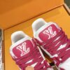 sy_no_2CAEC5C7C3039B2C722C2F8DA1AD29F5_5 Louis Vuitton LV Trainer Maxi / LV Skate White, Raspberry Red & Rose Pink Sneakers