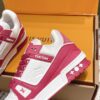 sy_no_2CAEC5C7C3039B2C722C2F8DA1AD29F5_6 Louis Vuitton LV Trainer Maxi / LV Skate White, Raspberry Red & Rose Pink Sneakers