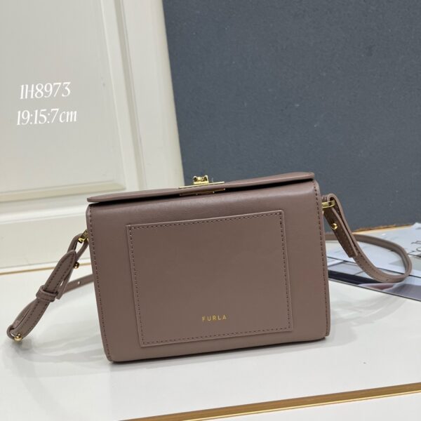 FURLA Vintage Frame Crossbody Bag – Taupe