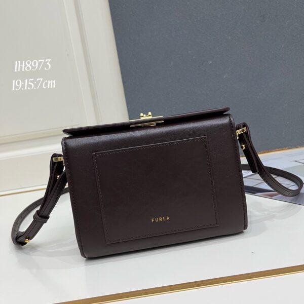 FURLA Vintage Frame Crossbody Bag – Taupe