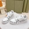 sy_no_2DFCFDAC387805903D57EA27B677C36B_1 Louis Vuitton LV Trainer White / Black Outline Monogram Sneakers