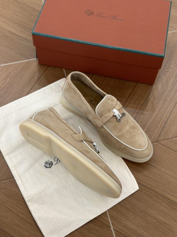 sy_no_2E06516C033E83554255616B213219C3_1 Loro Piana Summer Charms Walk Sand Suede Loafers
