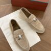 sy_no_2E06516C033E83554255616B213219C3_2 Loro Piana Summer Charms Walk Sand Suede Loafers