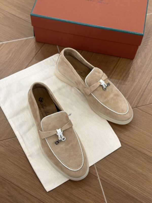 sy_no_2E06516C033E83554255616B213219C3_2 Loro Piana Summer Charms Walk Sand Suede Loafers