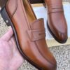 sy_no_2E51905B2BE3B351984D4FE0C43E3CB6_5 Brown & Caramel Calfskin Penny Loafers