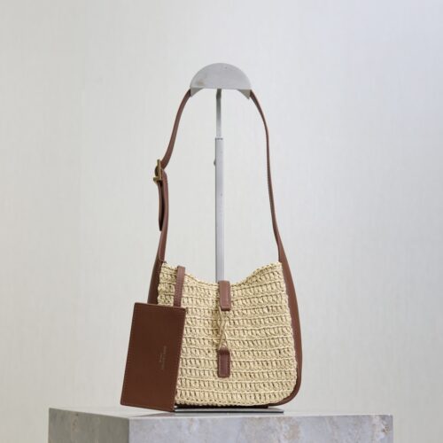 YSL Le 5 À 7 Mini Woven Shoulder Bag