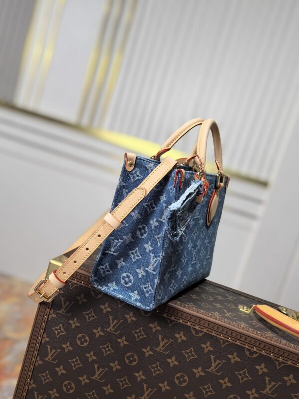 sy_no_2E8DF6D0F19D242067E228273EA8812E_1 Louis Vuitton OnTheGo PM Denim Tote Bag