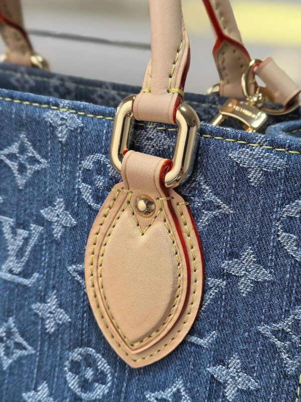 sy_no_2E8DF6D0F19D242067E228273EA8812E_4 Louis Vuitton OnTheGo PM Denim Tote Bag