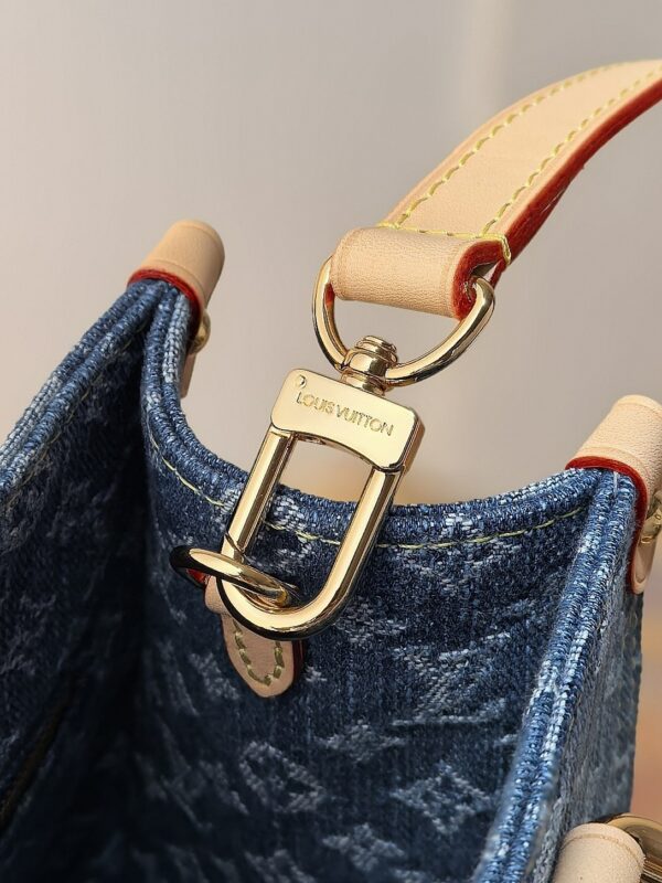 sy_no_2E8DF6D0F19D242067E228273EA8812E_5 Louis Vuitton OnTheGo PM Denim Tote Bag