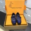 sy_no_2EABA1CC5895A03F25C49C5D42D50032_2 Louis Vuitton Sneakerina Blue Sequin Monogram & Black Suede Thin-Sole Sneakers