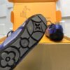 sy_no_2EABA1CC5895A03F25C49C5D42D50032_8 Louis Vuitton Sneakerina Blue Sequin Monogram & Black Suede Thin-Sole Sneakers