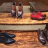 sy_no_2EAC2BA88983D1591A9675970C408C5D_1 Red & Burgundy Patina Leather Oxford Shoes