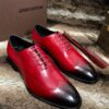 sy_no_2EAC2BA88983D1591A9675970C408C5D_3 Red & Burgundy Patina Leather Oxford Shoes