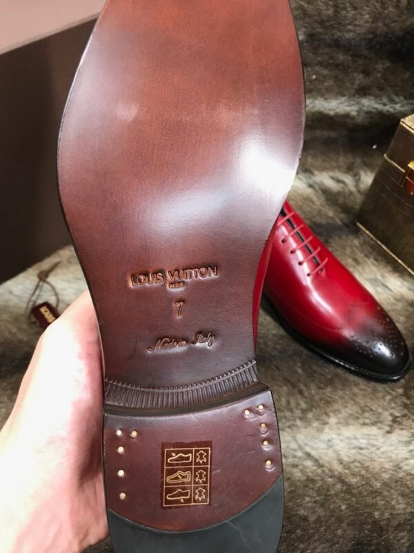 sy_no_2EAC2BA88983D1591A9675970C408C5D_8 Red & Burgundy Patina Leather Oxford Shoes