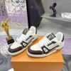 Louis Vuitton LV Trainer Maxi Dark Brown, Mocha & White Sneakers