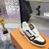 Louis Vuitton LV Trainer Maxi Dark Brown, Mocha & White Sneakers