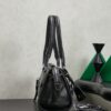 sy_no_2F1AB3EE431A4E2ADB0720A6AEBDB035_2 Black Leather Front-Zip Double-Handle Shoulder Crossbody Bag
