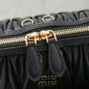 Black Matelassé Shell Backpack