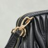 Black Matelassé Shell Backpack