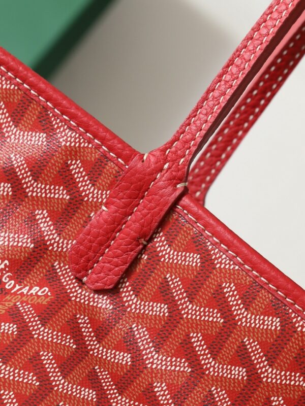 sy_no_2F891F46638EE1644B0F2E6596BCBB98_1 Red Goyardine Hardy Small Commuter Tote