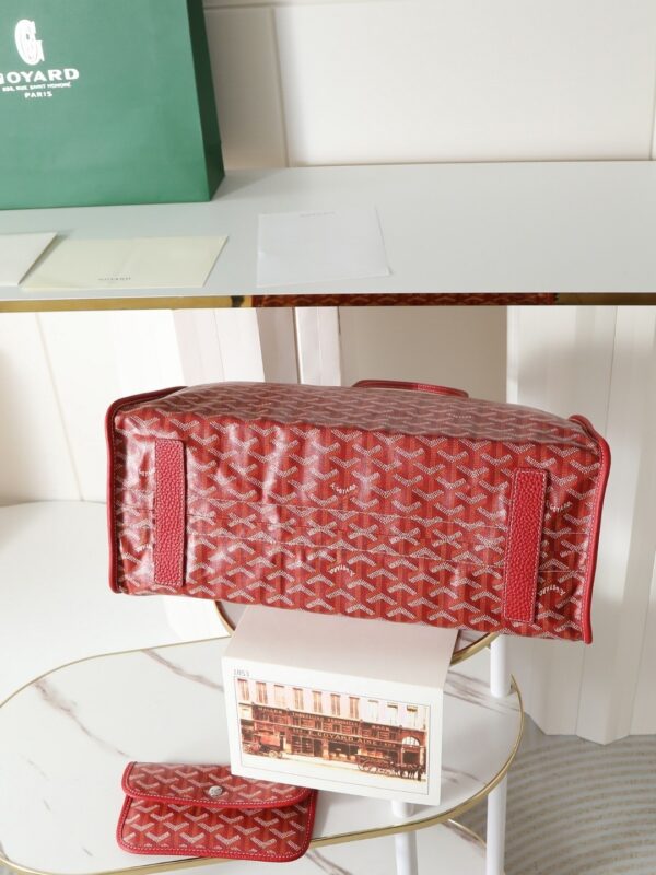 sy_no_2F891F46638EE1644B0F2E6596BCBB98_6 Red Goyardine Hardy Small Commuter Tote