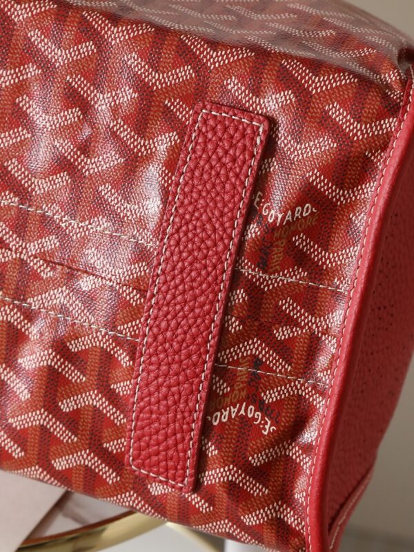 sy_no_2F891F46638EE1644B0F2E6596BCBB98_7 Red Goyardine Hardy Small Commuter Tote