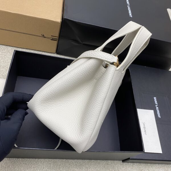 sy_no_2FDAC945DB72B1C8BDFF0FD166B2875D_6 Bea Small Tote Bag – Ivory Textured Suede & Gold