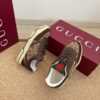 Gucci MAC8 GG Canvas & Leather Sneaker in Dark Brown / Ebony