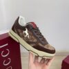 Gucci MAC8 GG Canvas & Leather Sneaker in Dark Brown / Ebony