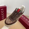 Gucci MAC8 GG Canvas & Leather Sneaker in Dark Brown / Ebony