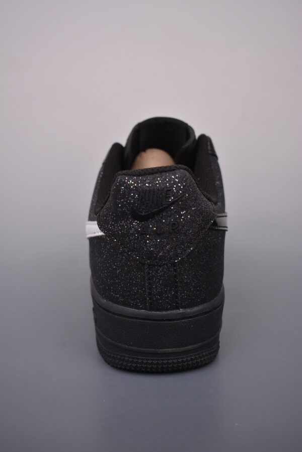 sy_no_304B110CC1F3DED43D20E539665643FA_3 Nike Air Force 1 Low – Black / Silver Glitter