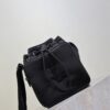 sy_no_30607B57E7A5406EC4703A72220C3B84_1 YSL Niki Drawstring Nylon Shoulder Bag – Black