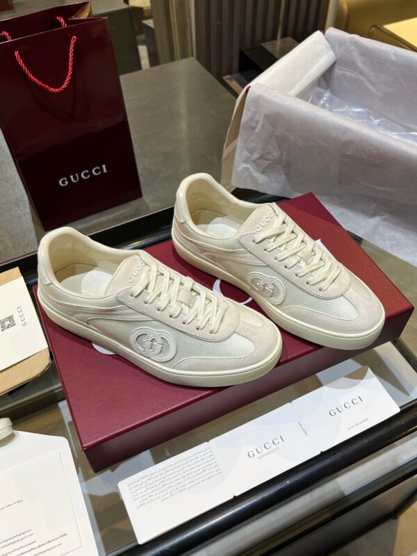 sy_no_30640613B011554FF099642DB620E343_4 Gucci B Sneaker Off-White Fabric & Suede – Ivory