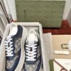 sy_no_30994009B1535E143C1A524A241D76AB_8 Navy & Gray Monogram Canvas Platform Sneakers