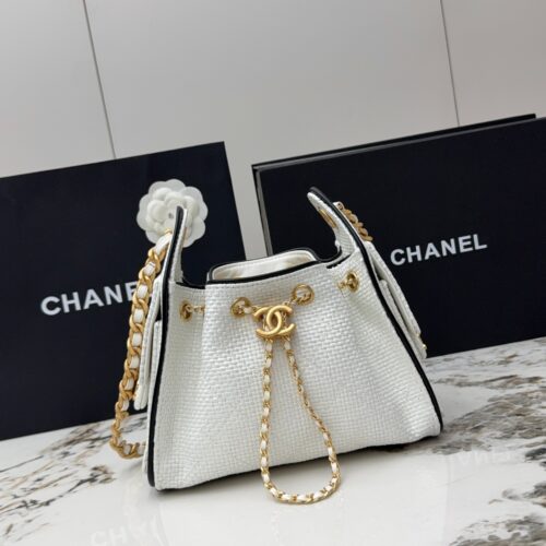 sy_no_30D478201F730BECCD2D4B334DF2FE3E_0 Chanel 26C Mini Woven Hobo Bag – Quilted Woven Calfskin Leather with Gold Hardware