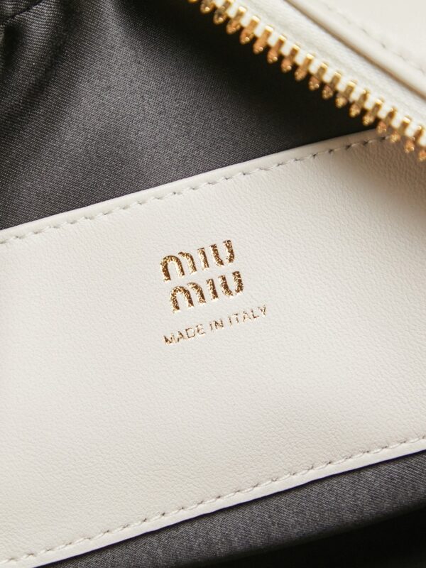Miu Miu Mini Pleated Lambskin Bowling Bag (Handheld/Shoulder/Crossbody)