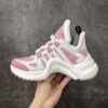 sy_no_31036C961BDF6BAF89ED4B4232CC09BC_1 Louis Vuitton Women's High-Top "Dad Shoes" – Genuine Leather Color-Block Sneakers with Arch-Shaped Soles