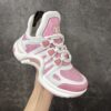 sy_no_31036C961BDF6BAF89ED4B4232CC09BC_2 Louis Vuitton Women's High-Top "Dad Shoes" – Genuine Leather Color-Block Sneakers with Arch-Shaped Soles