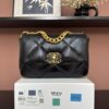 sy_no_31216095EE495761941D4B8795EBF8BE_0 Chanel 19K Black Shoulder/Crossbody Chain Bag with Vintage Gold Hardware