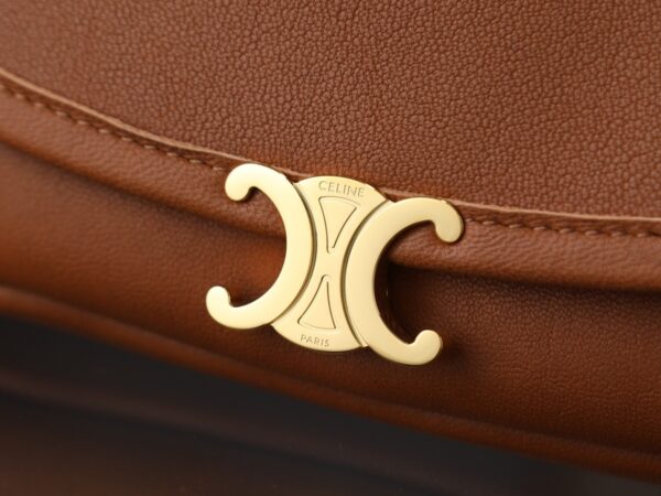 Halfmoon Soft Triomphe Bag – Brown Lambskin